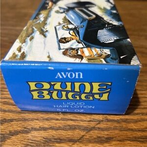 Avon Dune Buggy Hair Lotion Box - Blue & Yellow
